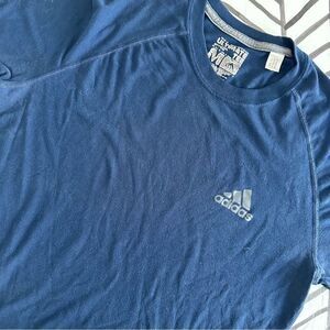 Adidas Size M Navy Ultimate Short Sleeve Tee Shirt